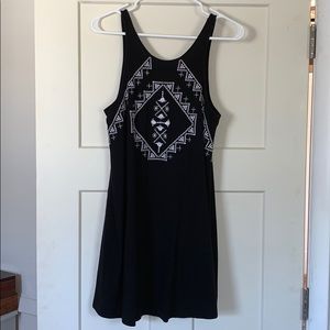 Maurices Black Dress with Aztec design